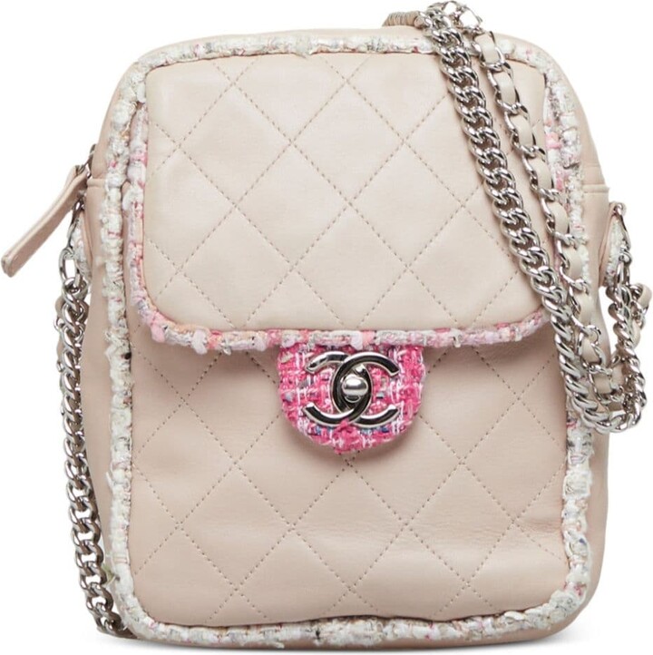 Chanel Chanel Pre-Owned 2018 CC Turn-lock Tweed Shoulder Bag - Farfetch