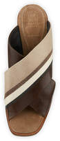 Thumbnail for your product : Brunello Cucinelli Colorblock Crisscross Sandals