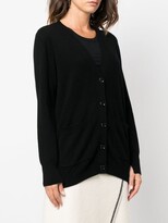 Thumbnail for your product : Allude V-neck wool-blend cardigan