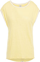 Thumbnail for your product : Charli Lucy Metallic-trimmed Slub Linen-jersey T-shirt