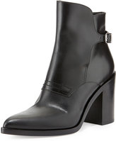 Thumbnail for your product : Alexander Wang Clarice Leather Pointed-Toe Bootie, Black