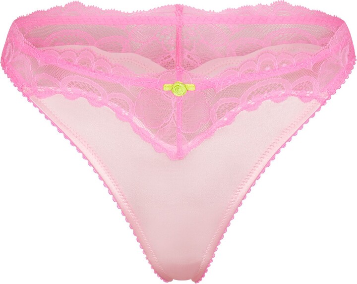 Stretch Satin Lace Bikini  Cherry Blossom - ShopStyle Plus Size Intimates
