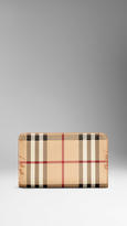 Thumbnail for your product : Burberry Leather And Haymarket Check Continental Wallet