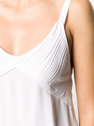 Dondup Knit Detail Strappy Top