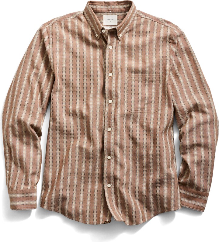 Billy Reid Dobby Stripe Button-Down Shirt