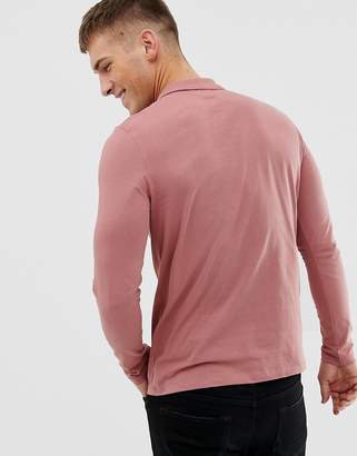 ASOS DESIGN long sleeve jersey polo 2 pack SAVE