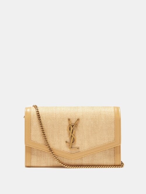 Saint Laurent Uptown logo Hopsack Crossbody Bag ShopStyle