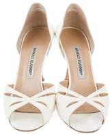 Thumbnail for your product : Manolo Blahnik Patent Leather d'Orsay Pumps