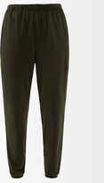 Thumbnail for your product : LES TIEN Velour Track Pants - Dark Green