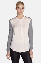 Thumbnail for your product : Catherine Malandrino 'Tricia' Contrast Front Jersey Top