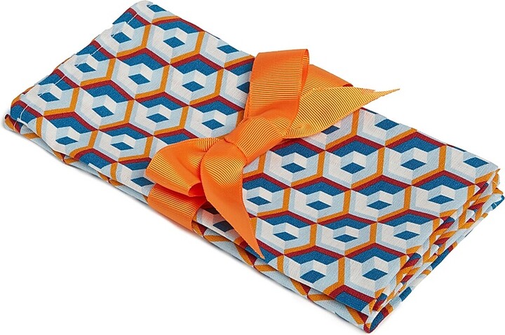 La DoubleJ Large Napkins Set Of 2 (45 x 45) - Cubo Giallo