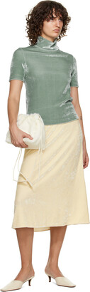 Jil Sander Yellow Zip Midi Skirt - ShopStyle