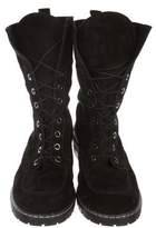 Thumbnail for your product : Stuart Weitzman Suede Round-Toe Boots