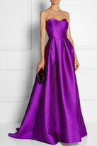 Thumbnail for your product : Lela Rose Embossed satin gown