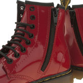 Thumbnail for your product : Dr. Martens Kids Red Delaney Patent Girls Junior
