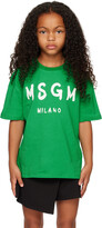 Thumbnail for your product : Msgm Kids Kids Green Logo T-Shirt