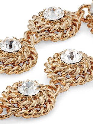 Dannijo Cicely Goldtone & Glass Crystal Triple-Drop Earrings