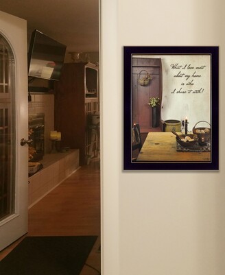 Trendy Décor 4U What I love Most By SUSAn Boyer, Printed Wall Art, Ready to hang, Black Frame, 14" x 18"