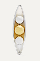 Thumbnail for your product : Anne Manns Eadie Silver And Gold-plated Clip-on Earring