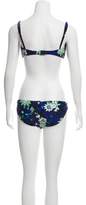 Thumbnail for your product : Proenza Schouler Floral Print Two-Piece Swimsuit w/ Tags