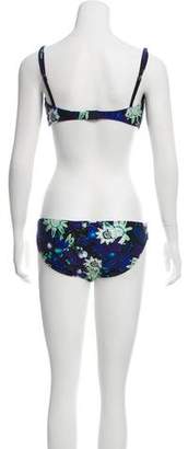 Proenza Schouler Floral Print Two-Piece Swimsuit w/ Tags