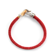 Thumbnail for your product : Lulu Frost George Frost G. FROST HARPOON SUEDE BRACELET RED