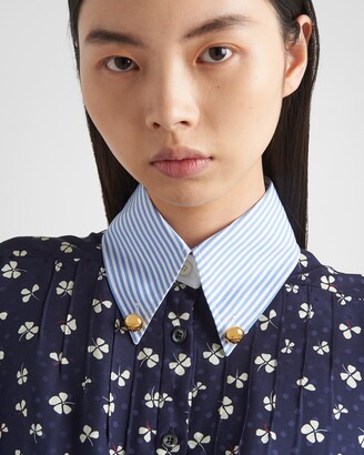 【プラダ・PRADA】Jacquard print mini-dress Prada Jacquard Print Mini-Dress | Saks Fifth Avenue
