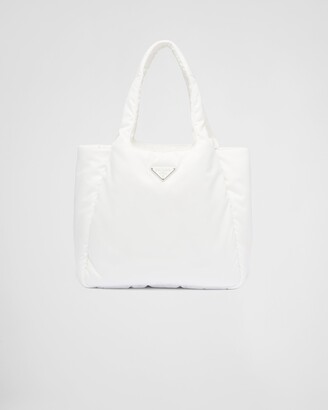 Shop PRADA Padded re-nylon tote bag (2VG082_2DXR_F0002_V_OOO