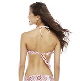 Thumbnail for your product : Candies Candie's ® snakeskin underwire halter bikini top - juniors