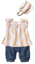 Thumbnail for your product : Vertbaudet Baby Girl's 3-Piece Harem Pants outfit