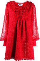 Thumbnail for your product : MSGM Tweed And Lace Mini Dress