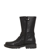 Thumbnail for your product : Moschino Nappa Leather Biker Boots