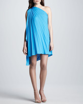 Thumbnail for your product : Halston One-Shoulder Pleated Dress