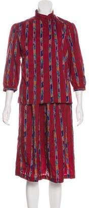 Diane von Furstenberg Printed Long Sleeve Skirt Sets w/ Tags