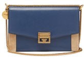 Thumbnail for your product : Givenchy Gv3 Mini Leather And Suede Bag - Blue Multi
