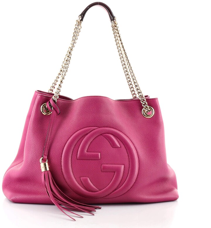Gucci Soho Chain Strap Shoulder Bag Leather Medium - ShopStyle