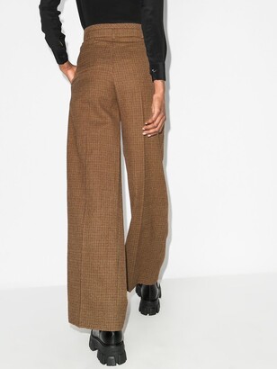 Chloé Houndstooth Flared Trousers