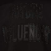Thumbnail for your product : River Island Girls black lace sleeve studded sweatshirt