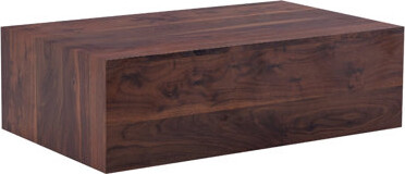 George Oliver Walnut Wood Grain MDF Coffee Table - Luxurious Design, Perfect Living Room Accent.Fashion Texture Design Coffee Table