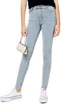 Thumbnail for your product : Topshop Jamie Button Fly High Waist Ankle Skinny Jeans