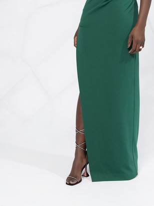 DSQUARED2 Ruched Boat-Neck Maxi Dress