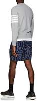 Thumbnail for your product : BLACKBARRETT Men's Abstract-Net-Pattern Tech-Taffeta Drawstring Shorts - Navy