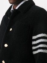 Thumbnail for your product : Thom Browne 4-Bar shearling jacket