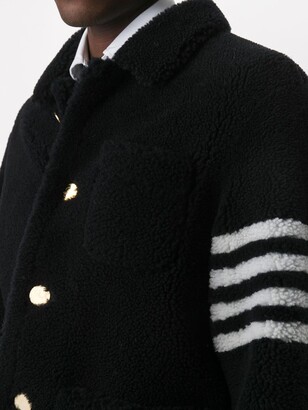Thom Browne 4-Bar shearling jacket
