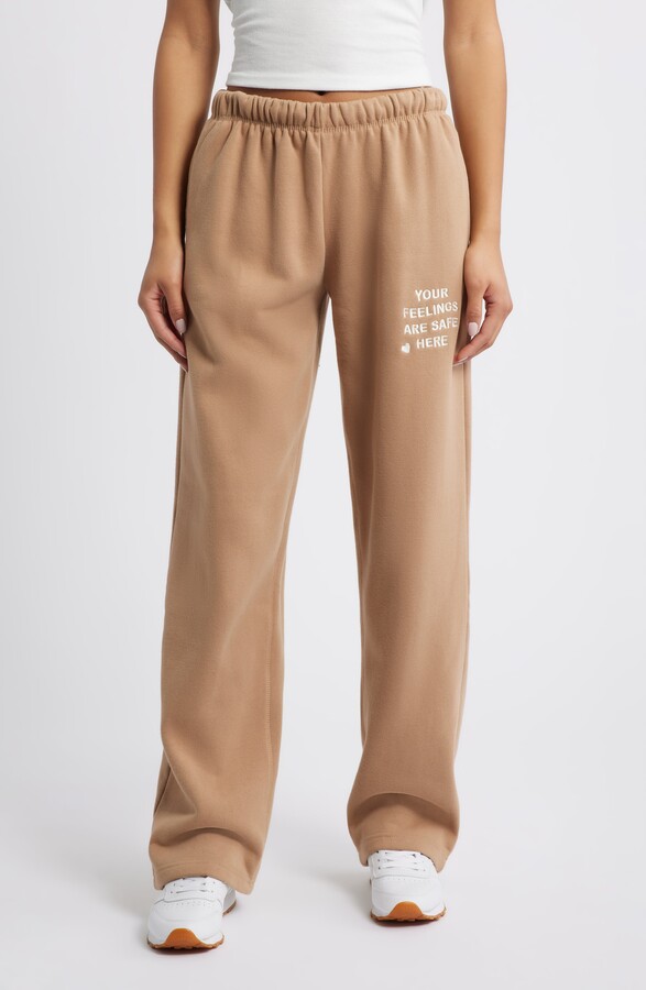 HAPPY CAMP3R Feelings Are Safe Here Embroidered Sweatpants