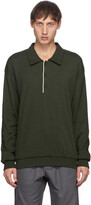 Thumbnail for your product : GR10K Green FR Double Face Knit Long Sleeve Polo