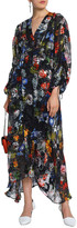 Thumbnail for your product : Preen by Thornton Bregazzi Ruched Devore Floral-print Chiffon Maxi Dress