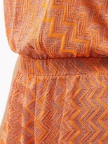 Thumbnail for your product : Missoni Mare Zigzag-jacquard Knit Playsuit - Orange