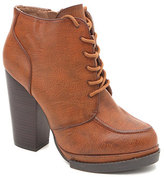 Thumbnail for your product : Qupid Ponder Lace Up Booties