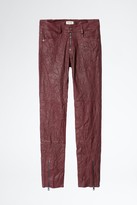 Thumbnail for your product : Zadig & Voltaire Phlamo Cuir Froisse Pants